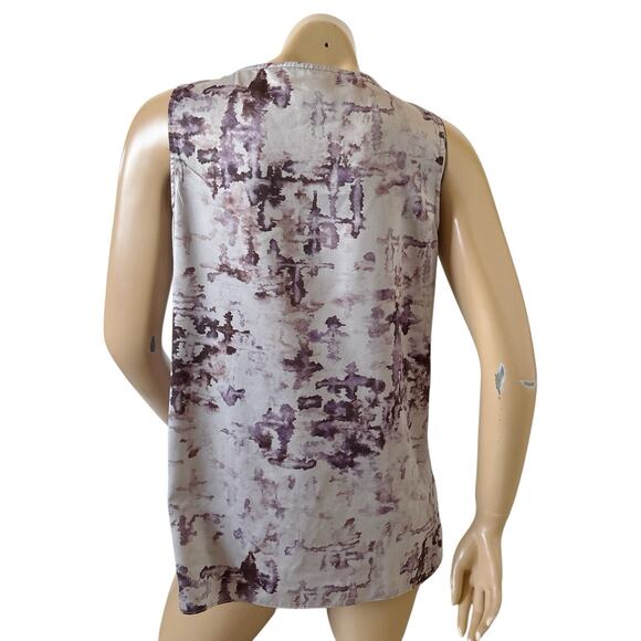 SIMPLY VERA VERA WANG Womens Size Medium Asymmetric Neck Tank Top Shirt - Picture 4 of 8